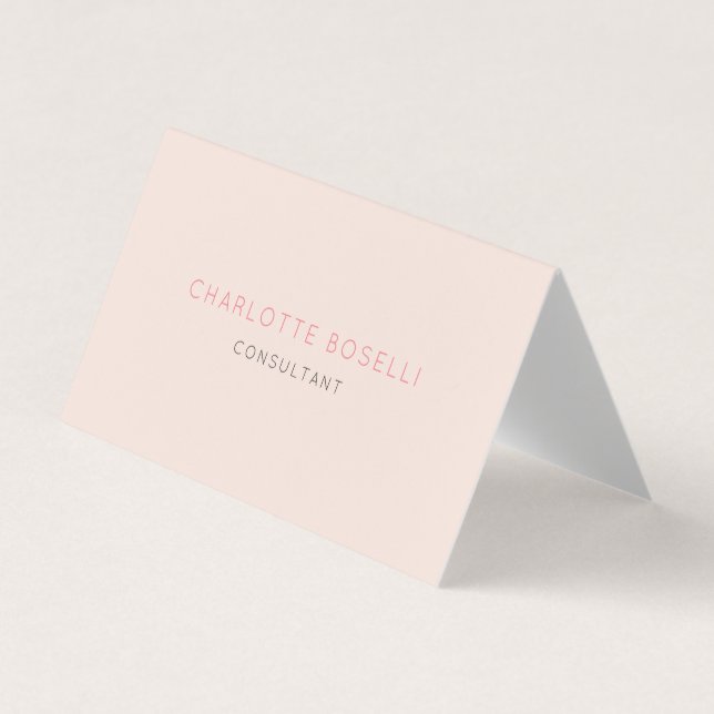 Carte De Visite Professionnel minimaliste élégant (Devant)