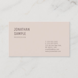 Carte De Visite Professionnel minimaliste Modèle moderne design ch