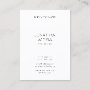 Carte De Visite Professionnel minimaliste Modèle moderne Élégant