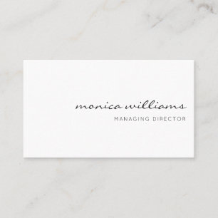 Carte De Visite Professionnel minimaliste moderne