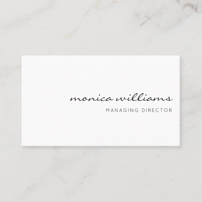 Carte De Visite Professionnel minimaliste moderne (Devant)