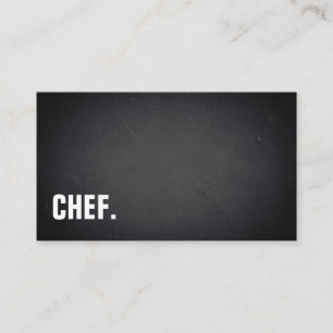 Carte De Visite Professionnel minimaliste moderne de chef de