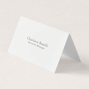 Carte De Visite Professionnel Minimaliste Moderne Simple 
