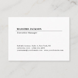 Carte De Visite Professionnel minimaliste moderne simple