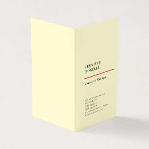 Carte De Visite Professionnel minimaliste moderne tendance crème