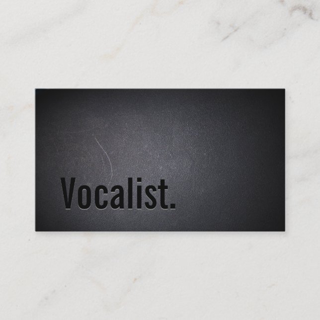 Carte De Visite Professionnel minimaliste noir (Devant)