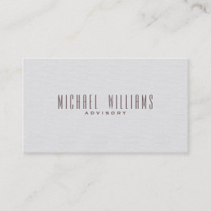 CARTE DE VISITE PROFESSIONNEL MINIMALISTE SIMPLE BLANC ÉLÉGANT