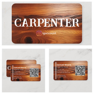Carte De Visite Professionnel Modèle Carpenter