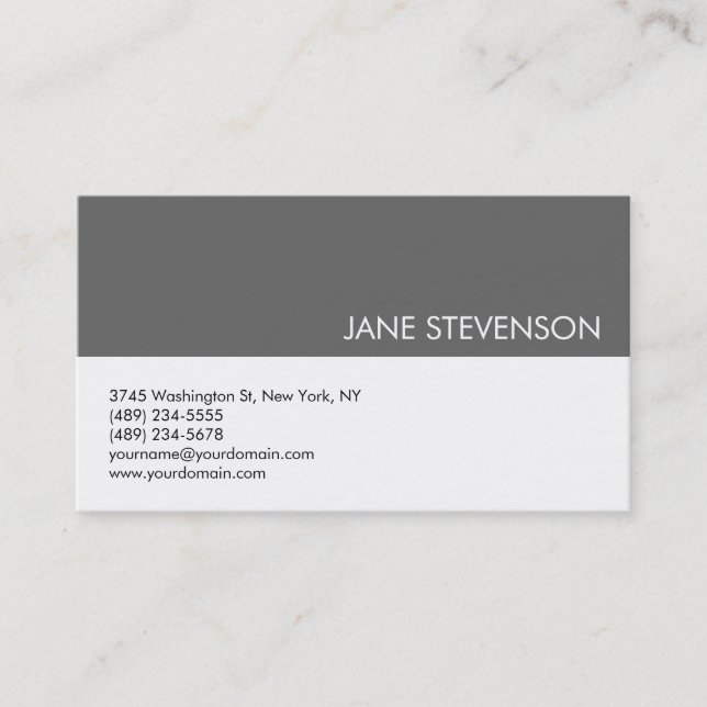 Carte de visite professionnel moderne (Devant)