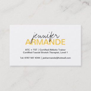 Carte de visite professionnel moderne