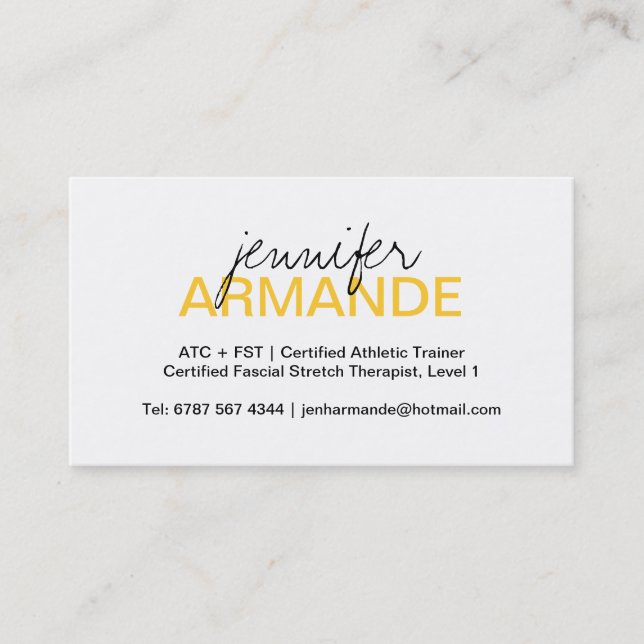 Carte de visite professionnel moderne (Devant)
