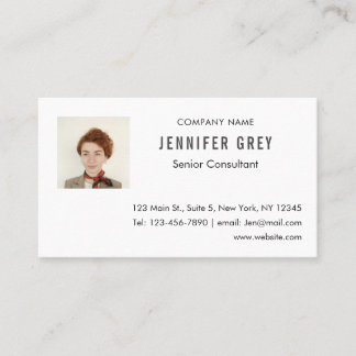 Carte de visite professionnel moderne avec code QR