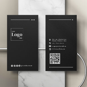 Carte de visite professionnel moderne Black Compan
