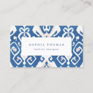 Carte de visite professionnel moderne blanc bleu i