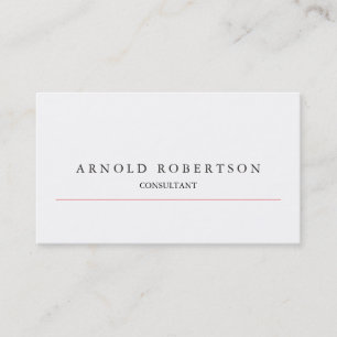 Carte de visite professionnel moderne blanc clair