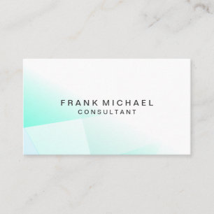 Carte De Visite Professionnel moderne blanc et vert