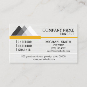 Carte De Visite Professionnel Moderne Bois Blanc