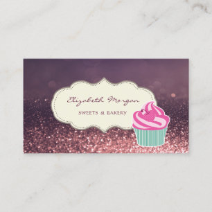 Carte De Visite Professionnel moderne, Bokeh Parties scintillant, 