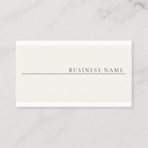 Carte De Visite Professionnel moderne créatif minimaliste Plain
