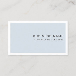Carte De Visite Professionnel Moderne Créatif Simple Bleu Plat