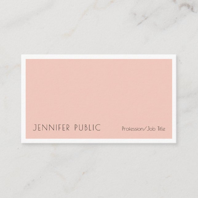 Carte De Visite Professionnel Moderne Créatif Simple Design tendan (Devant)