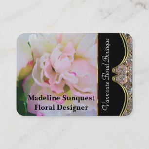 Carte De Visite Professionnel moderne de sens de fleur beau