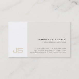 Carte De Visite Professionnel Moderne Design Design Design Monogra