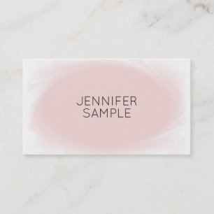 Carte De Visite Professionnel Moderne Design minimaliste Rose