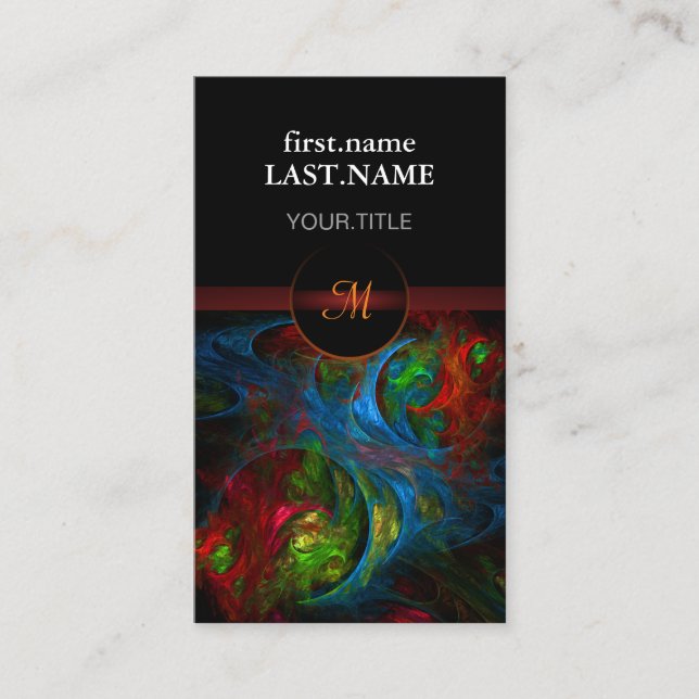 Carte De Visite Professionnel Moderne Élégant Cool Genesis Bleu (Devant)