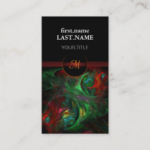 Carte De Visite Professionnel Moderne Élégant Cool Genesis Green