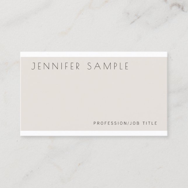 Carte De Visite Professionnel Moderne Elégant Couleurs Simple Luxe (Devant)