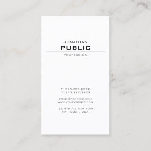 Carte De Visite Professionnel Moderne Élégant Design propre Créati