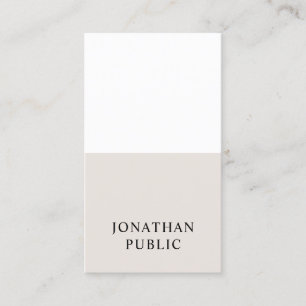 Carte De Visite Professionnel Moderne Élégant Design Propre Luxe