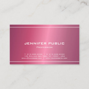 Carte De Visite Professionnel Moderne Élégant Élégant Simple Chic