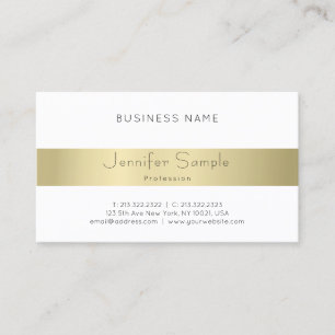 Carte De Visite Professionnel moderne Elegant Or Look Minimal Chic