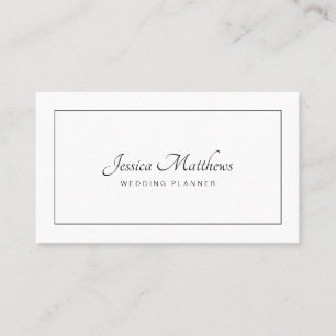 Carte De Visite Professionnel moderne minimal élégant de manuscrit