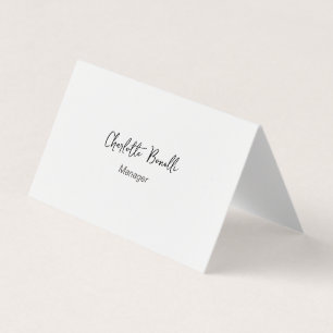 Carte De Visite Professionnel Moderne Minimaliste