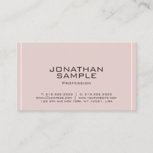 Carte De Visite Professionnel moderne minimaliste élégant Plain