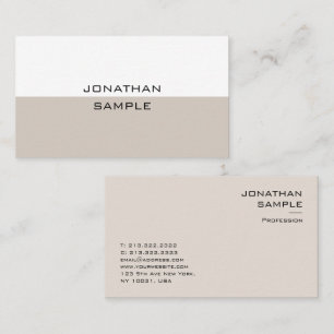 Carte De Visite Professionnel moderne minimaliste Modèle élégant