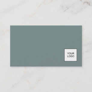 Carte De Visite Professionnel Moderne Plain Avec Logo Couleurs Élé