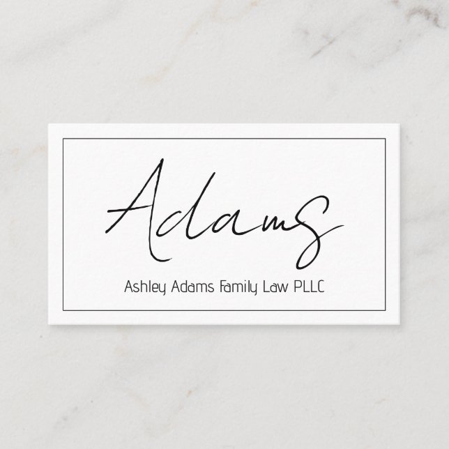 Carte de visite professionnel moderne propre (Devant)