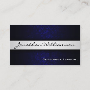 Carte de visite professionnel moderne Silver Band