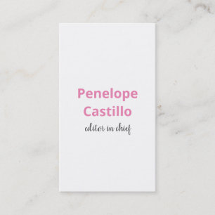 Carte De Visite Professionnel Moderne Simple Design
