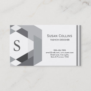 Carte De Visite Professionnel Moderne Simple Logo simple Monogramm