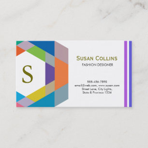 Carte De Visite Professionnel Moderne Simple Logo simple Monogramm