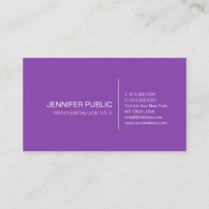 Carte De Visite Professionnel Moderne Simple Simple Clair Élégant 