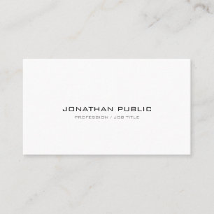 Carte De Visite Professionnel Moderne Sleek Plain Sophistiqué