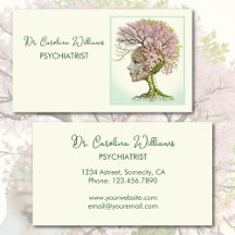 Professionnel neurologique floral féminin cerveau