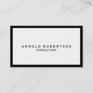 Carte de visite professionnel noir blanc clair