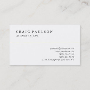 Carte de visite professionnel noir blanc classique
